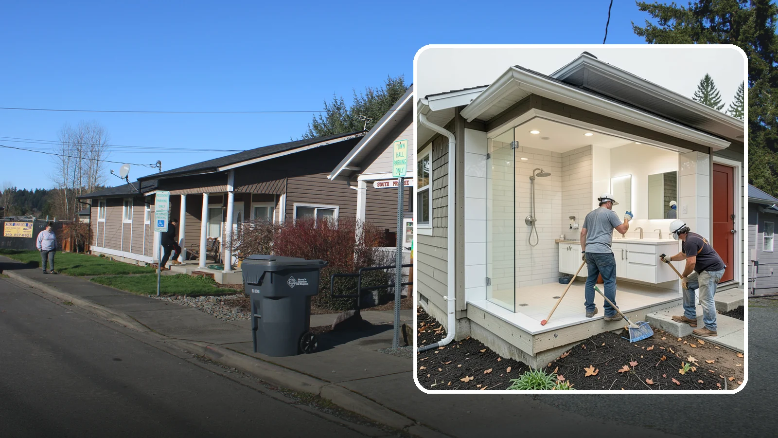 Bathroom Addition in South Prairie, Pierce County, WA - A bathroom addition adds a new full or half bath where your home currently lacks one.