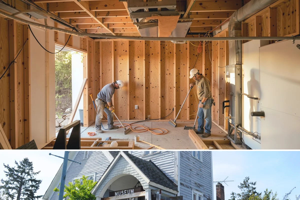 Bathroom Addition in Steilacoom, Pierce County, WA - Interior bathroom work can proceed year-round, though tie-in of any exterior wall goes best during drier weather.