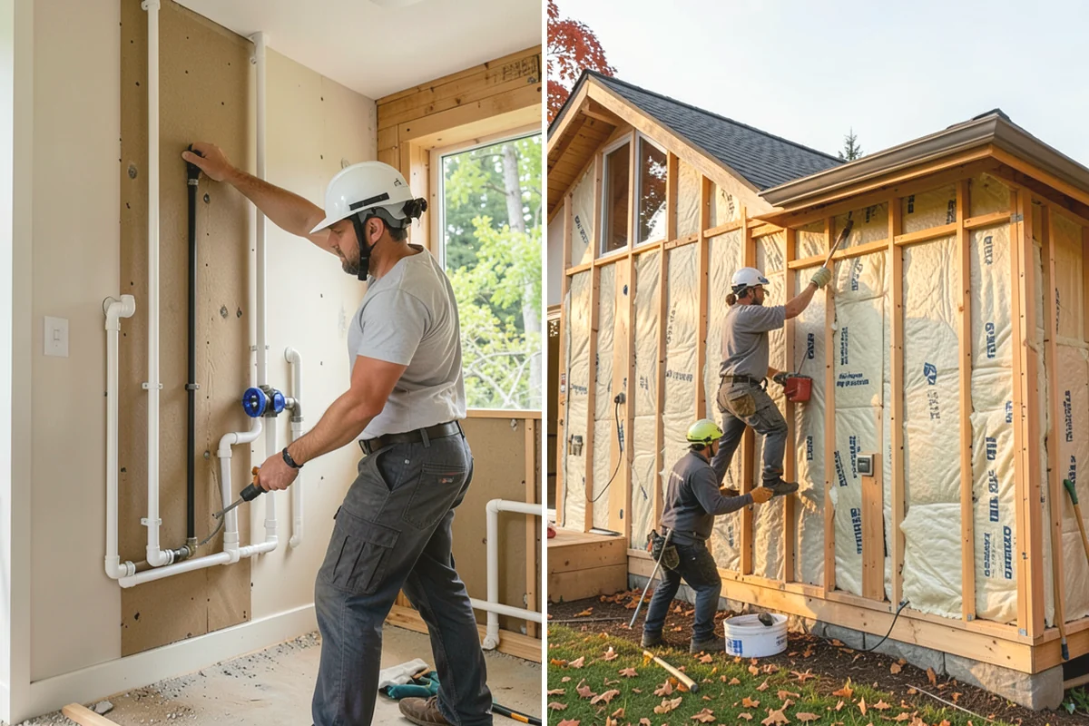 Bathroom Cabinet Installation in Carbonado, Pierce County, WA - Confirm layout and plumbing rough-in locations