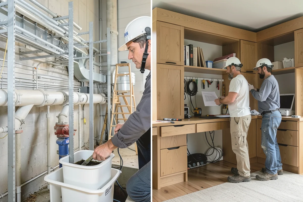 Bathroom Cabinet Installation in Edgewood, Pierce County, WA - Confirm layout and plumbing rough-in locations