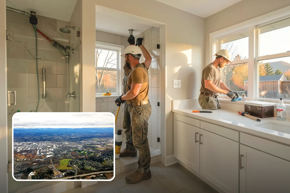 Bathroom Cabinet Installation in Kent, King County, WA - Sturdy, level vanity and cabinet installation