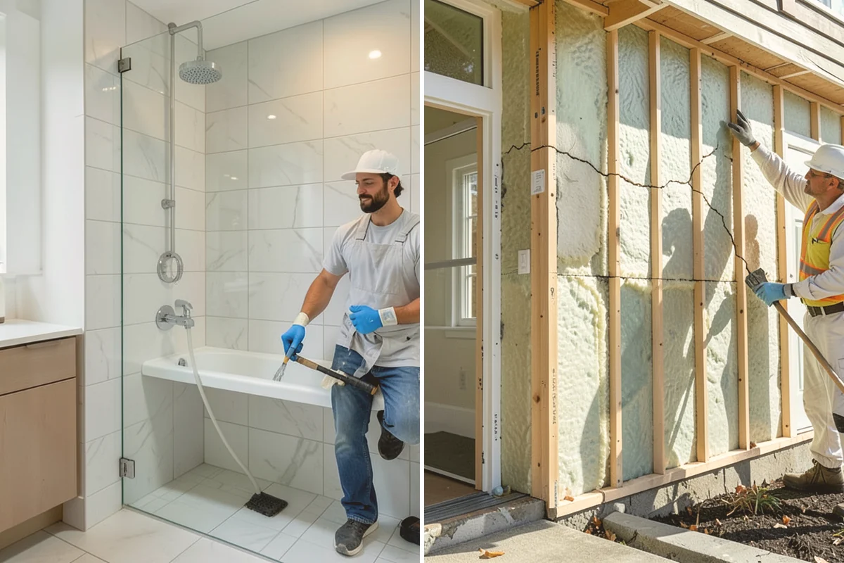 Bathroom Cabinet Installation in Lynnwood, Snohomish County, WA - Confirm layout and plumbing rough-in locations