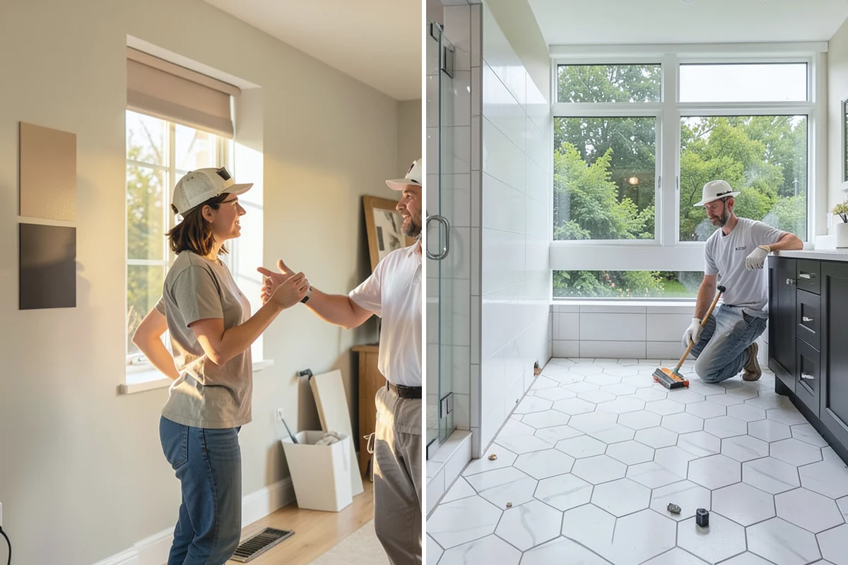 Bathroom Cabinet Installation in Marysville, Snohomish County, WA - Confirm layout and plumbing rough-in locations