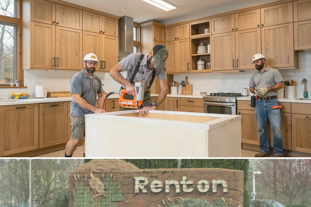 Bathroom Cabinet Installation in Renton, King County, WA - Bathroom cabinet installation is climate-controlled indoor work scheduled to fit your overall bath project.