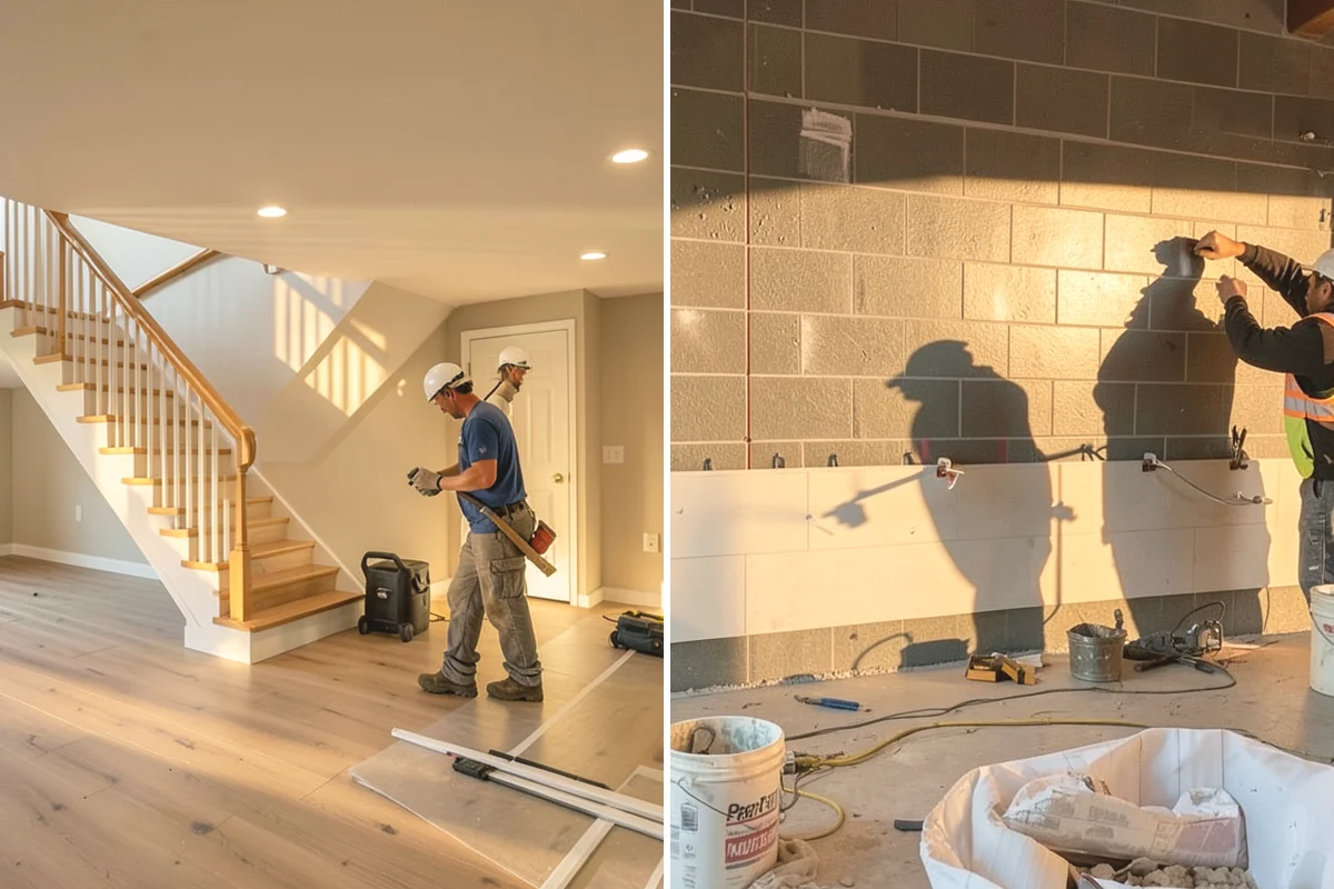 Bathroom Countertop Replacement in Anacortes, Skagit County, WA - Template the vanity and remove the old top