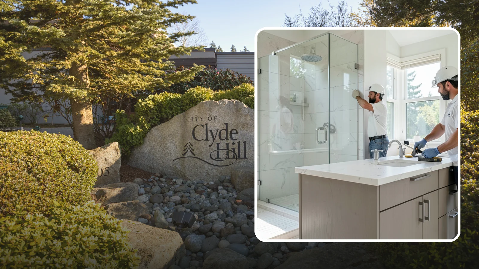 Bathroom Countertop Replacement in Clyde Hill, King County, WA - A bathroom countertop replacement refreshes your vanity with a durable, water-resistant surface.