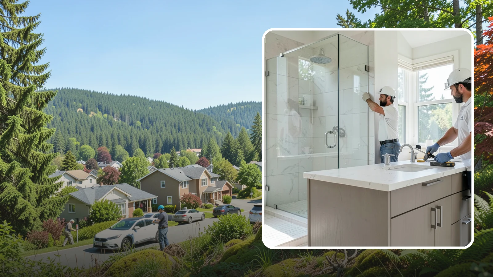Bathroom Countertop Replacement in Index, Snohomish County, WA - A bathroom countertop replacement refreshes your vanity with a durable, water-resistant surface.