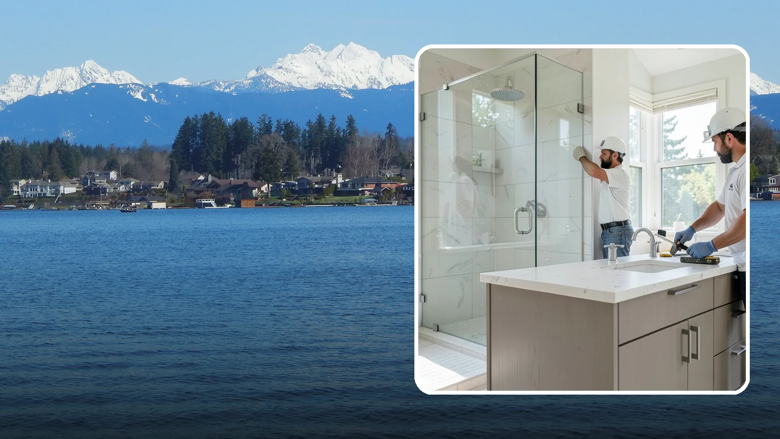 Bathroom Countertop Replacement in Lake Stevens, Snohomish County, WA - A bathroom countertop replacement refreshes your vanity with a durable, water-resistant surface.