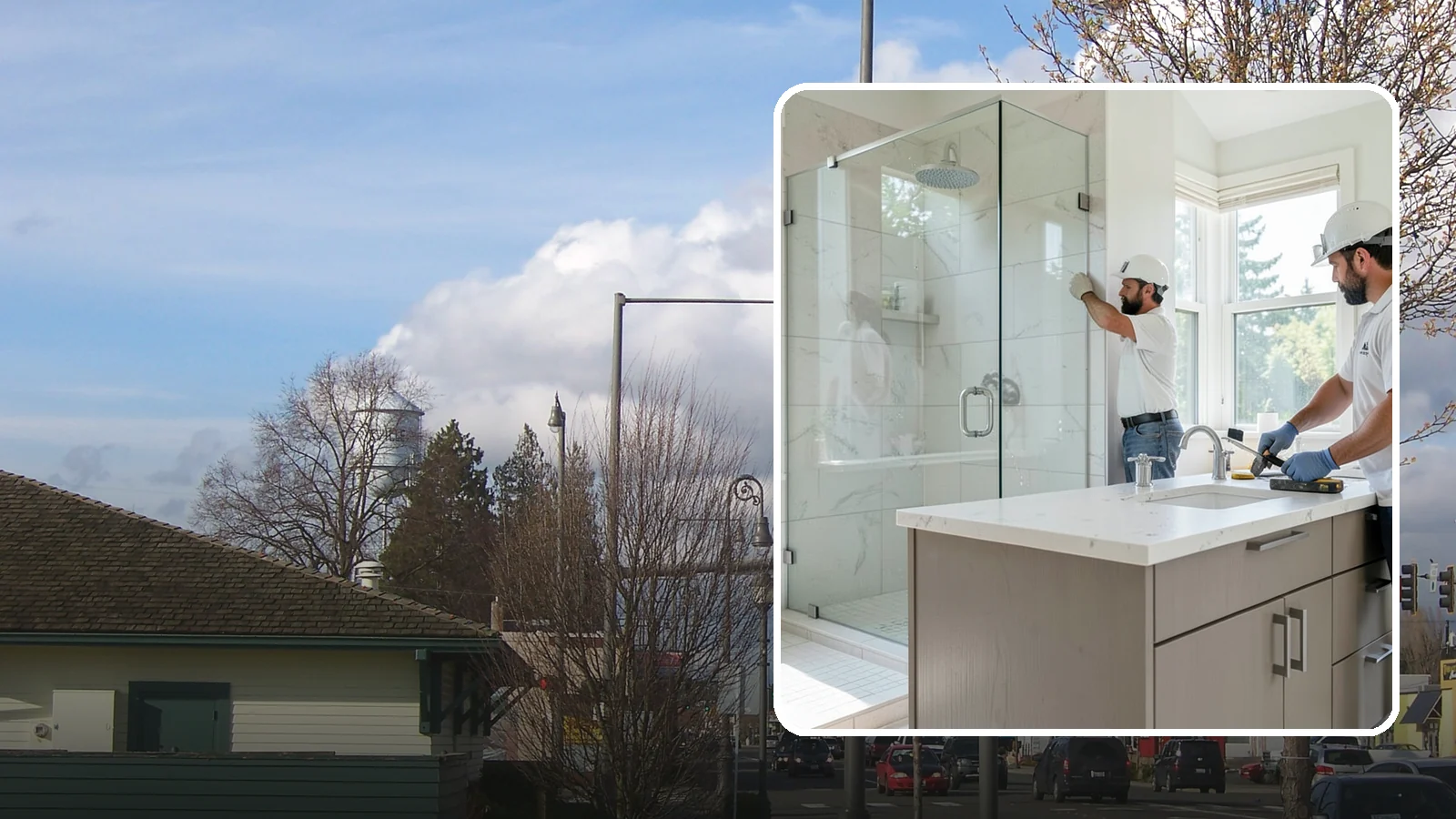 Bathroom Countertop Replacement in Marysville, Snohomish County, WA - A bathroom countertop replacement refreshes your vanity with a durable, water-resistant surface.