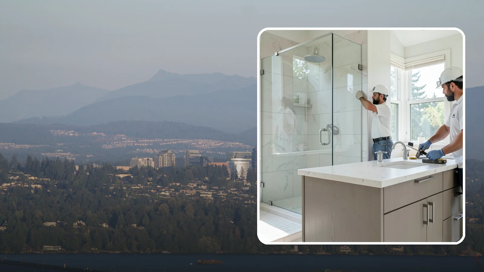 Bathroom Countertop Replacement in Medina, King County, WA - A bathroom countertop replacement refreshes your vanity with a durable, water-resistant surface.