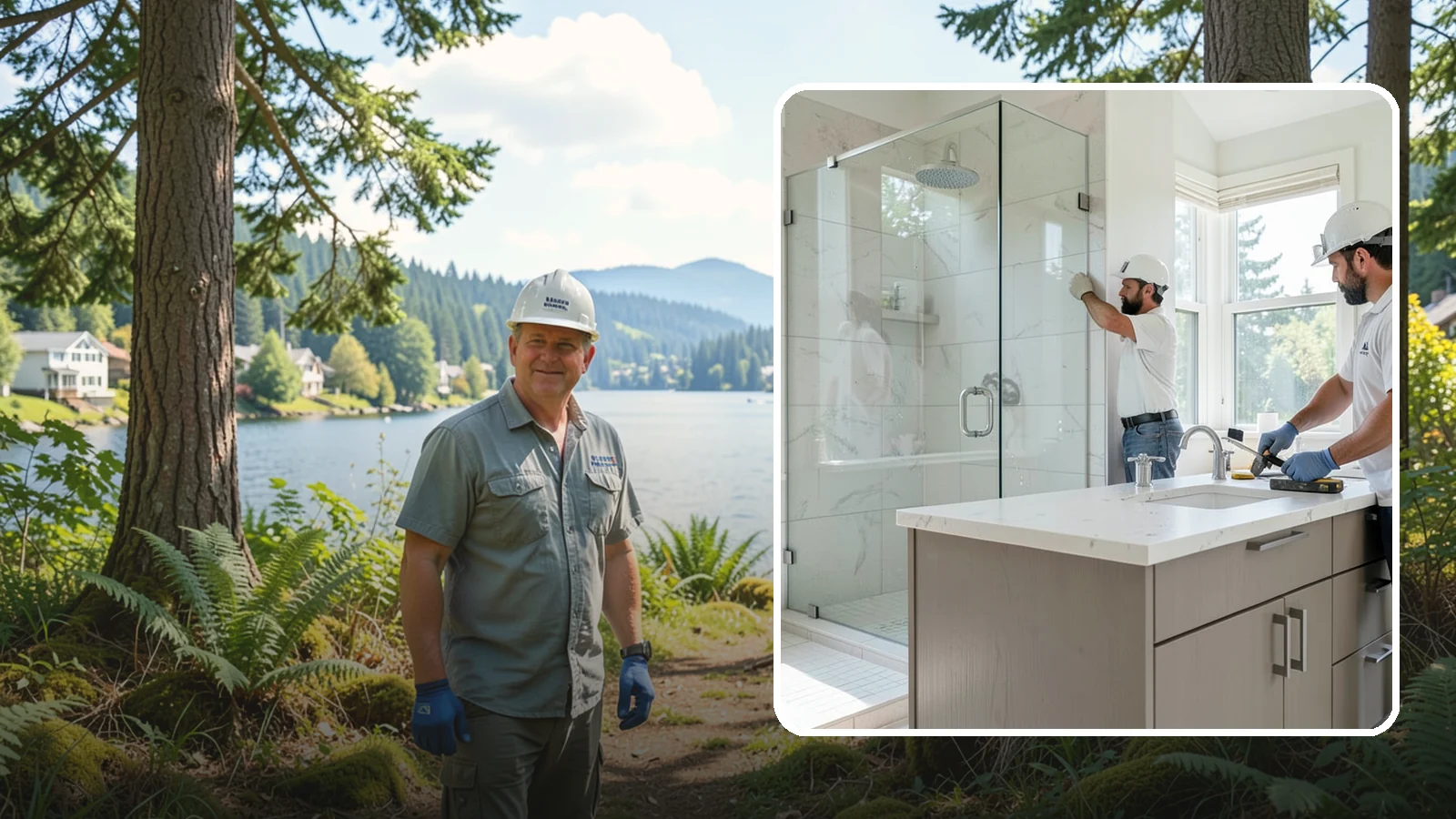Bathroom Countertop Replacement in Milton, King County, WA - A bathroom countertop replacement refreshes your vanity with a durable, water-resistant surface.