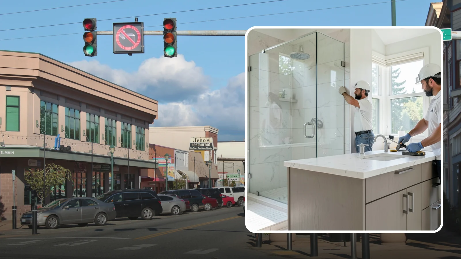 Bathroom Countertop Replacement in Monroe, Snohomish County, WA - A bathroom countertop replacement refreshes your vanity with a durable, water-resistant surface.