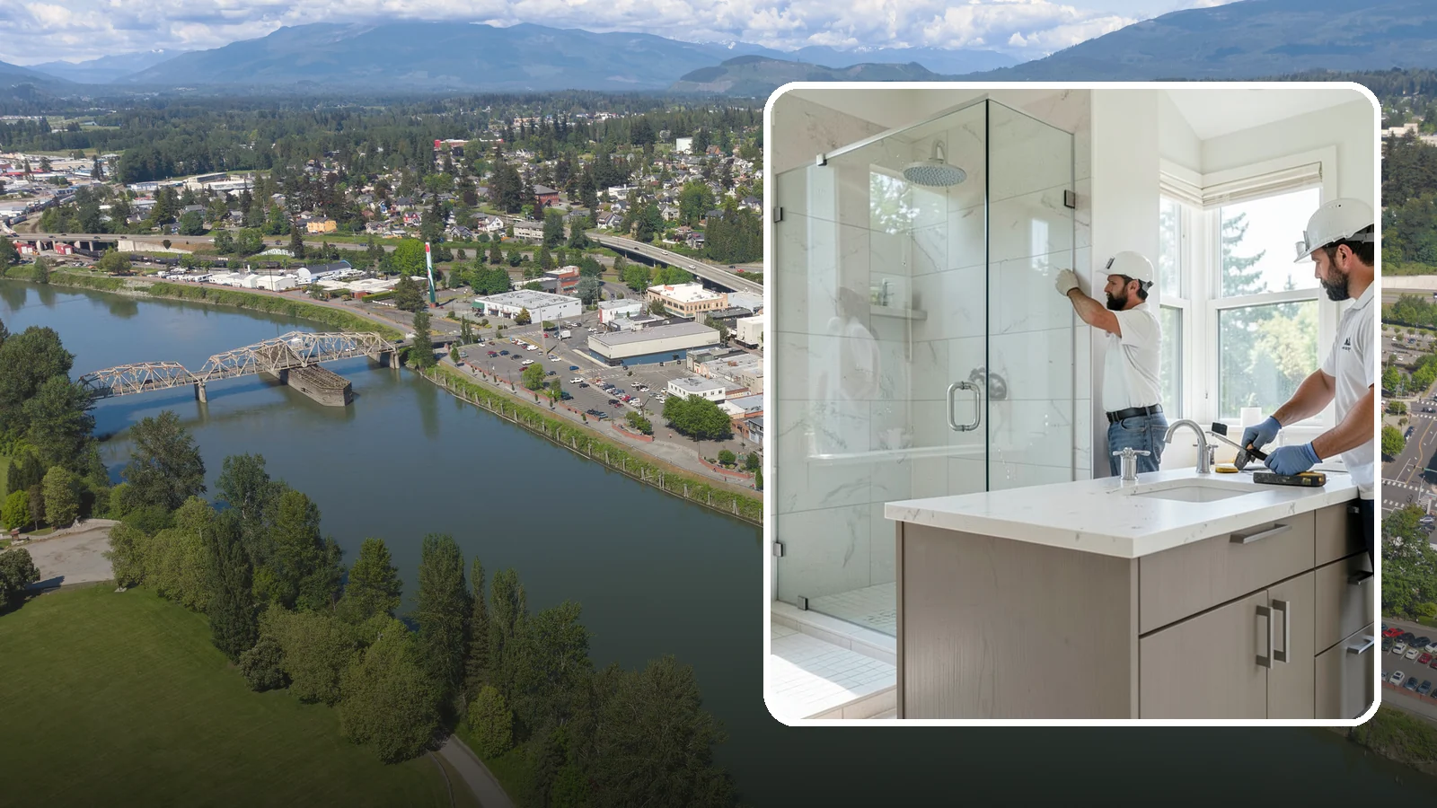 Bathroom Countertop Replacement in Mount Vernon, Skagit County, WA - A bathroom countertop replacement refreshes your vanity with a durable, water-resistant surface.