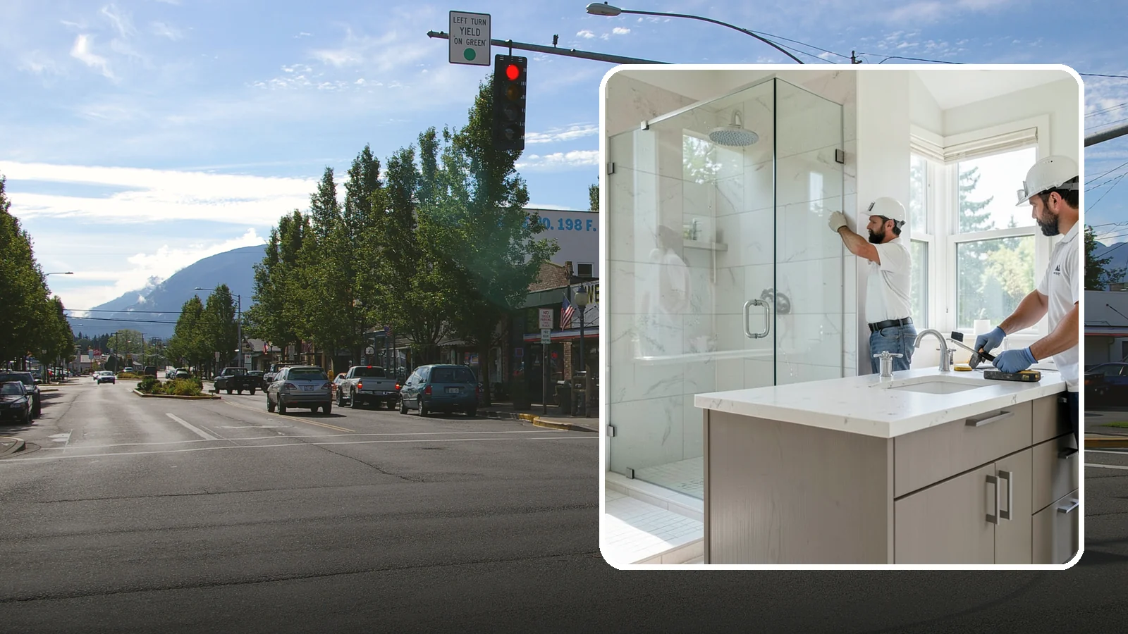 Bathroom Countertop Replacement in North Bend, King County, WA - A bathroom countertop replacement refreshes your vanity with a durable, water-resistant surface.
