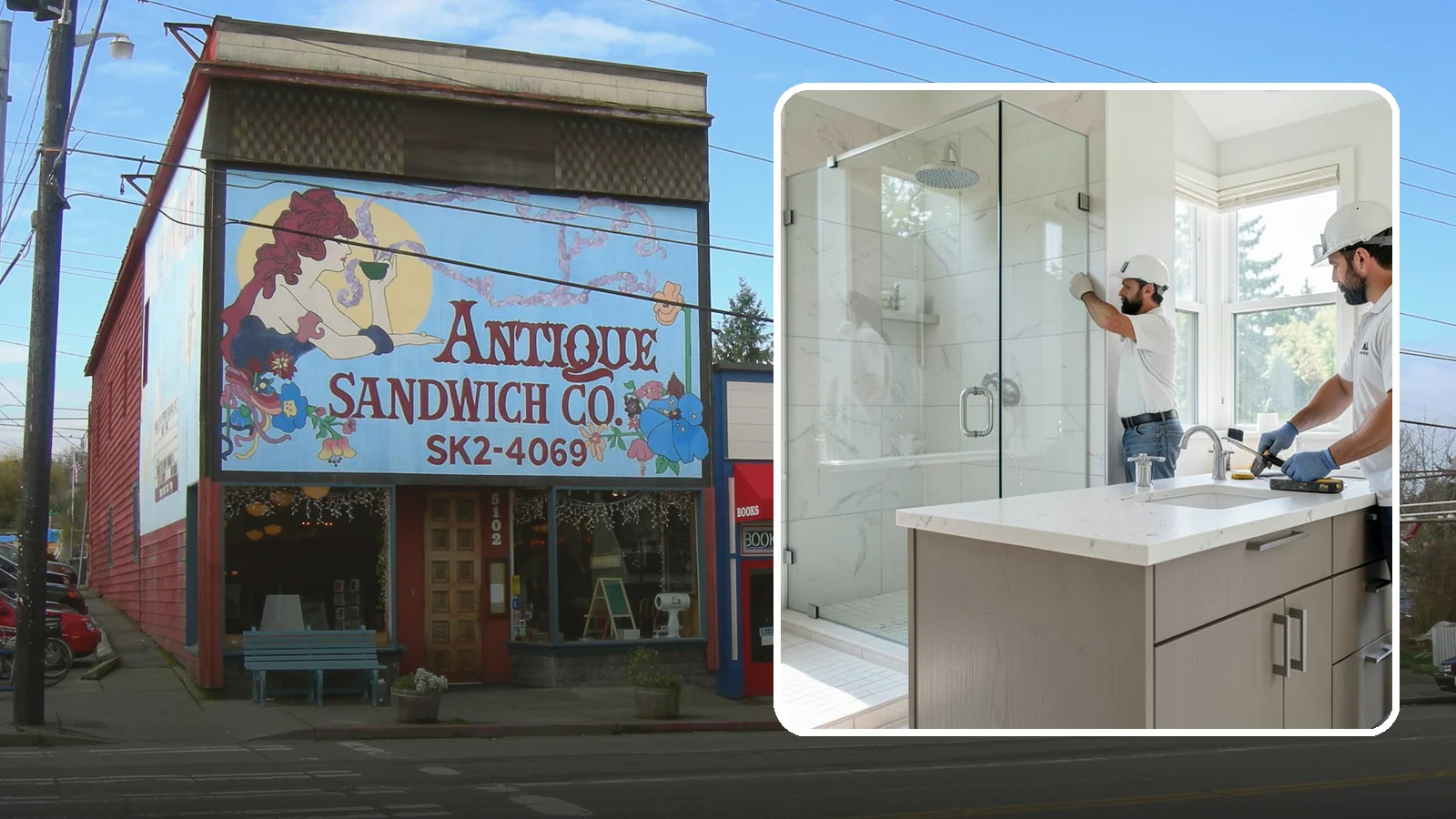 Bathroom Countertop Replacement in Ruston, Pierce County, WA - A bathroom countertop replacement refreshes your vanity with a durable, water-resistant surface.