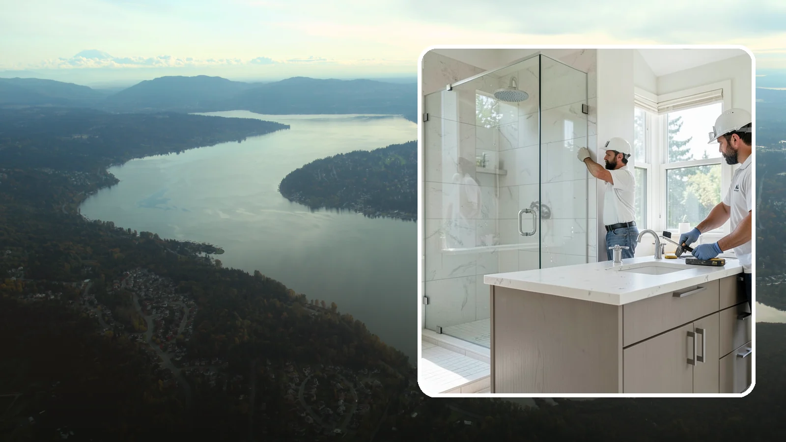 Bathroom Countertop Replacement in Sammamish, King County, WA - A bathroom countertop replacement refreshes your vanity with a durable, water-resistant surface.