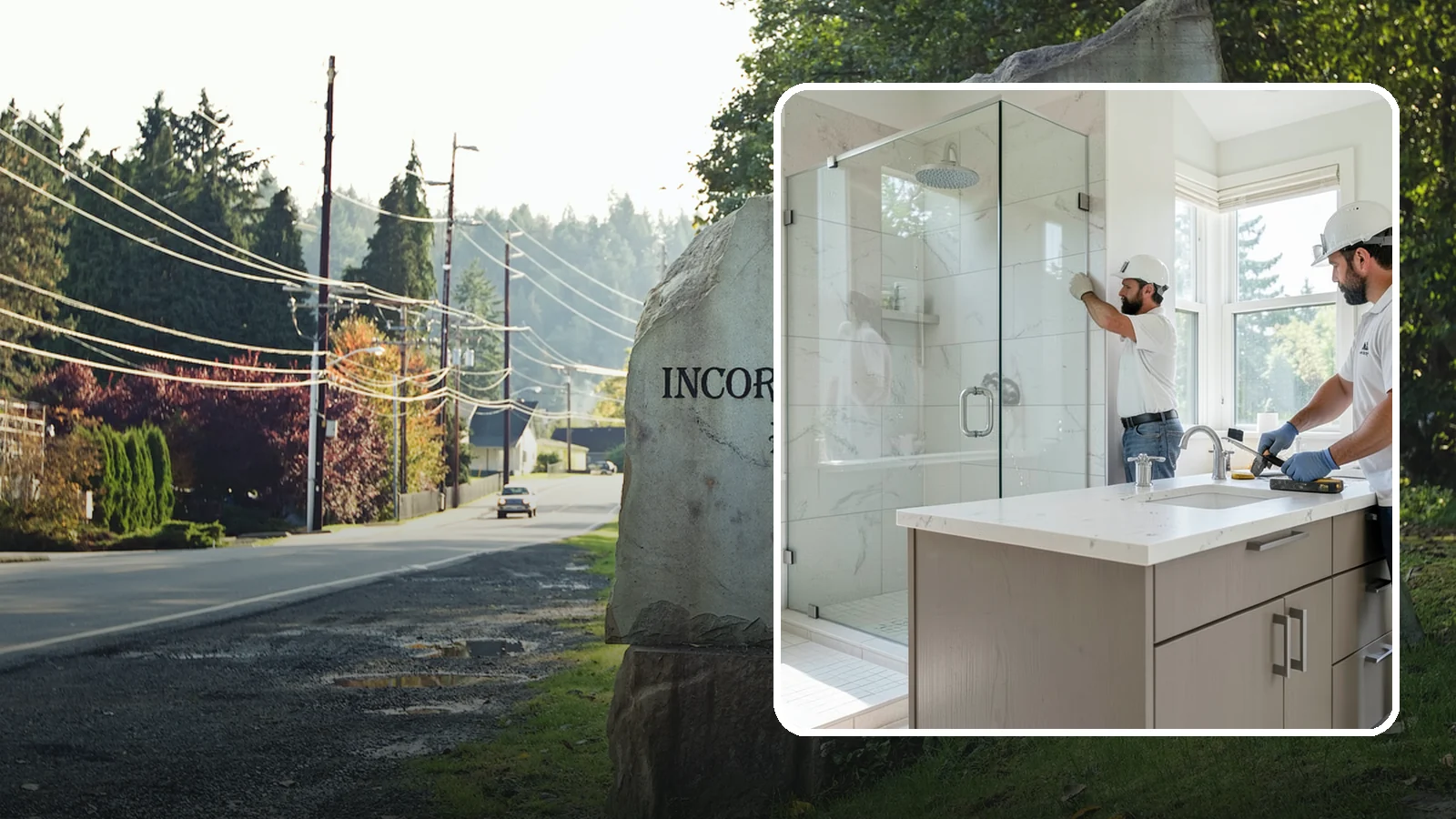 Bathroom Countertop Replacement in Wilkeson, Pierce County, WA - A bathroom countertop replacement refreshes your vanity with a durable, water-resistant surface.