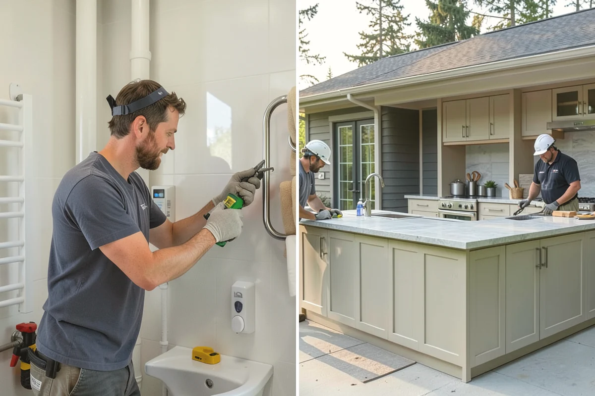 Bathroom Demolition in Edgewood, Pierce County, WA - Shut off water and power to the bathroom