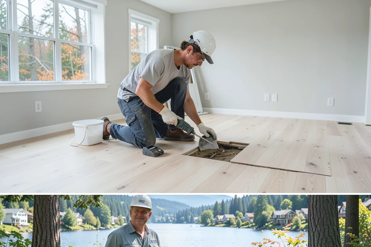 Bathroom Demolition in Milton, King County, WA - Demolition can happen any time of year since it is entirely indoor work unaffected by weather.