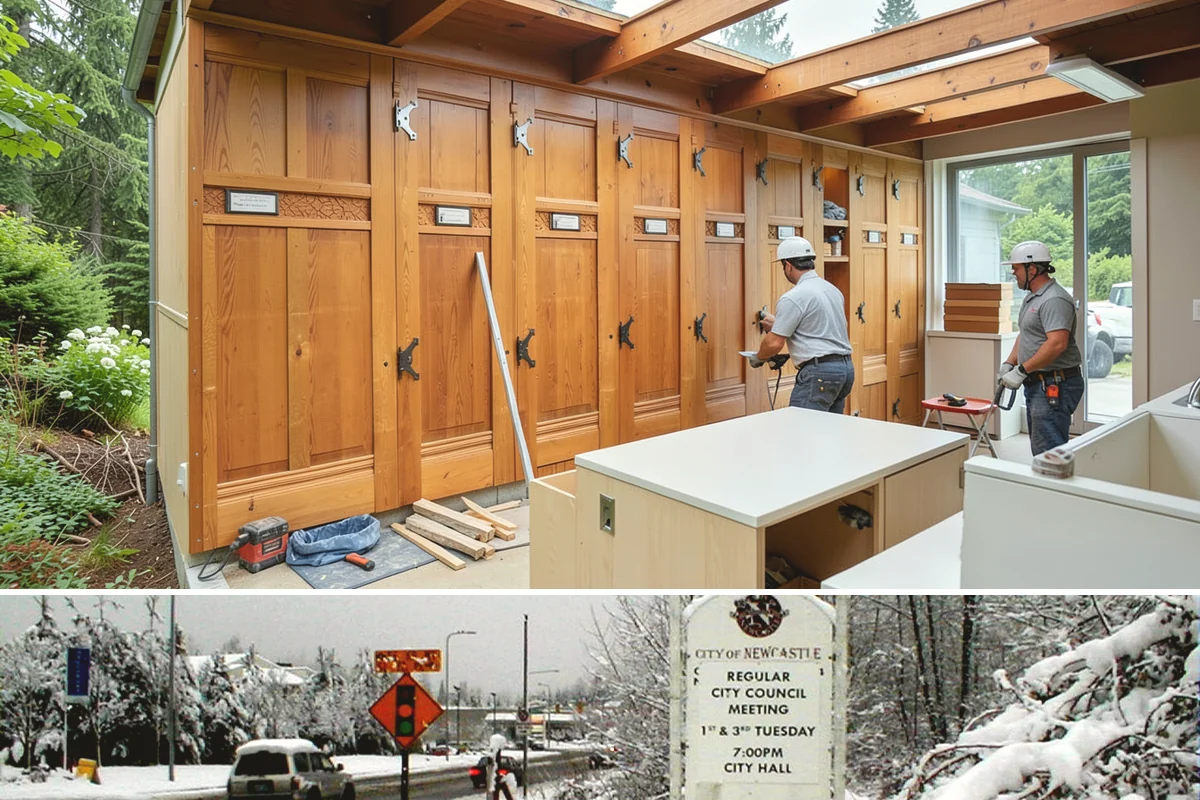 Bathroom Demolition in Newcastle, King County, WA - Demolition can happen any time of year since it is entirely indoor work unaffected by weather.