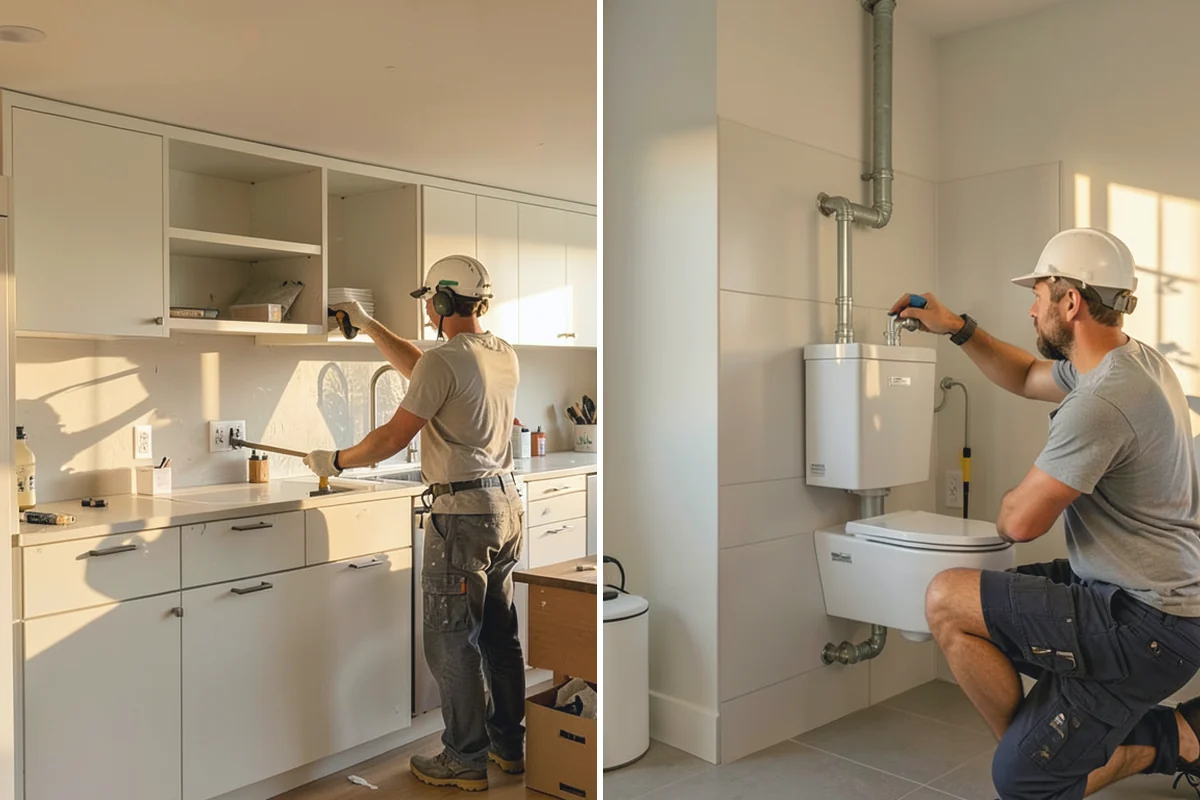 Bathroom Demolition in Skykomish, King County, WA - Shut off water and power to the bathroom