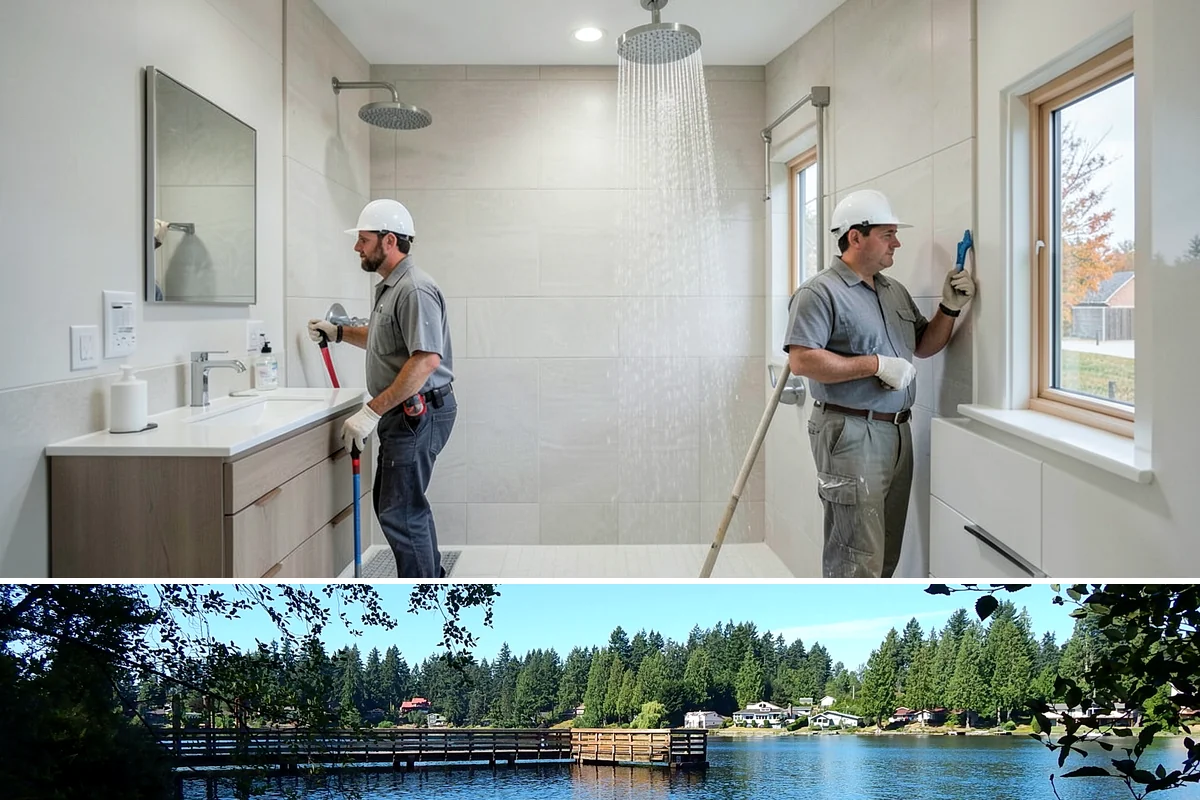 Bathroom Design in Federal Way, King County, WA - Design work is best started in late fall so plans are finalized and construction can begin over winter.