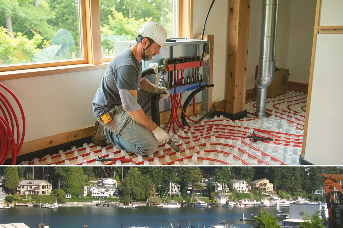 Bathroom Design in Gig Harbor, Pierce County, WA - Design work is best started in late fall so plans are finalized and construction can begin over winter.