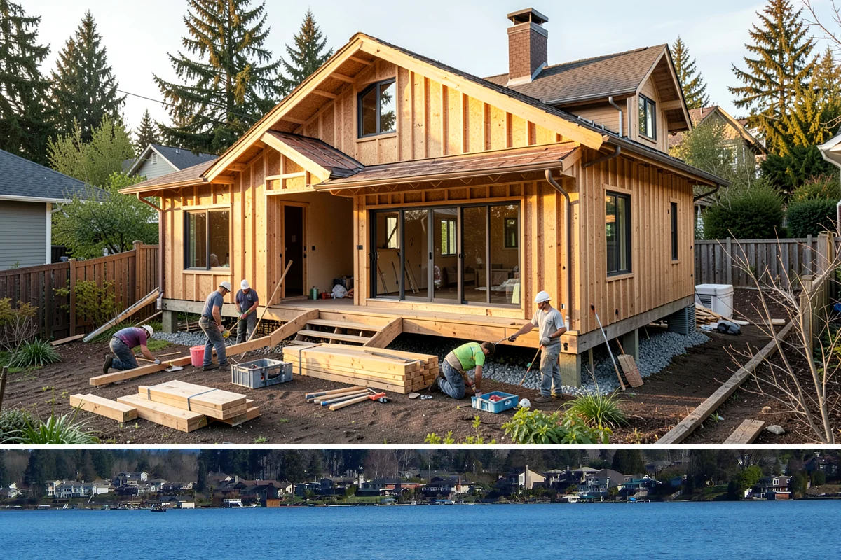 Bathroom Design in Lake Stevens, Snohomish County, WA - Design work is best started in late fall so plans are finalized and construction can begin over winter.