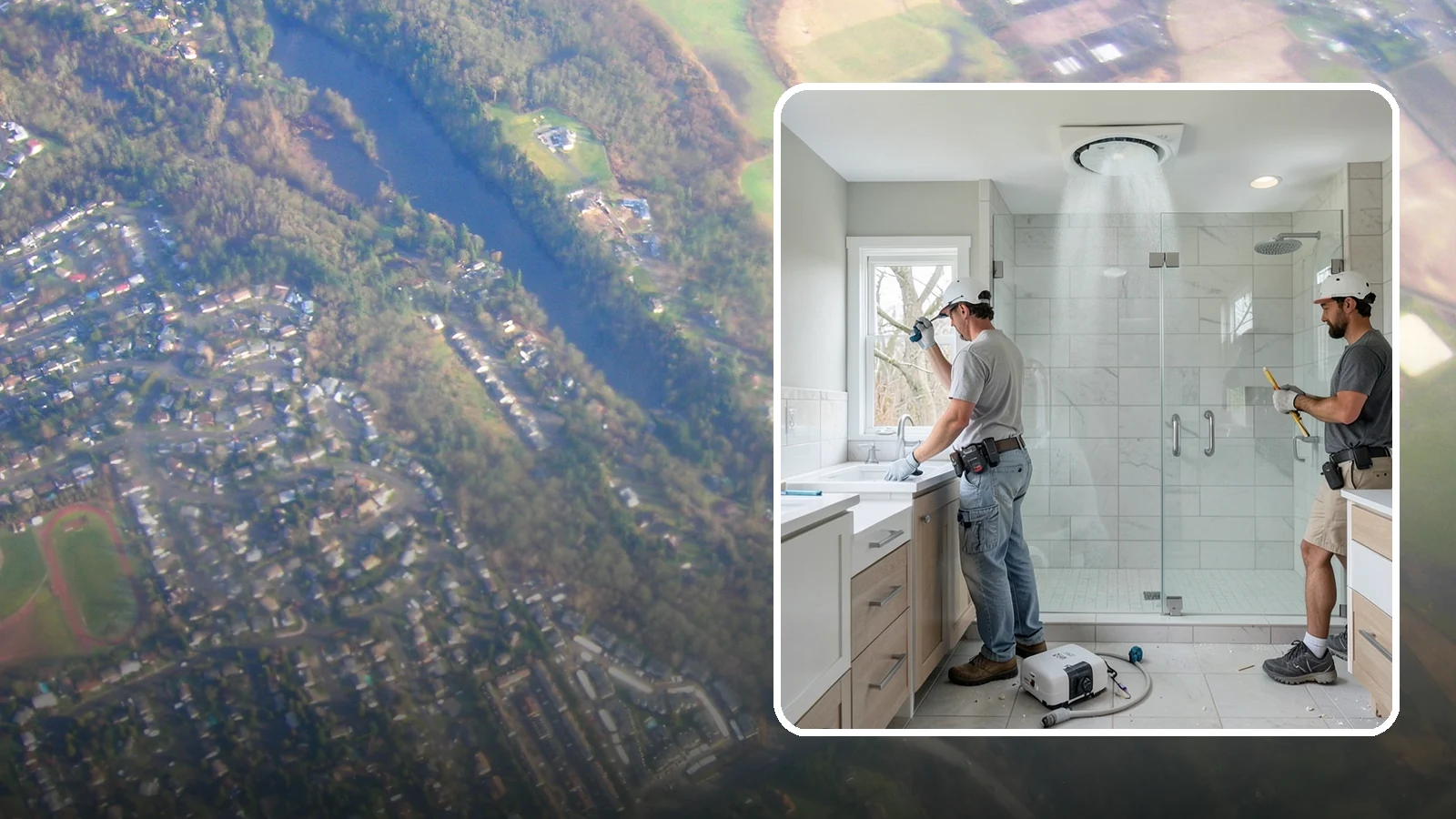 Bathroom Exhaust Fan Installation in Algona, King County, WA - A bathroom exhaust fan installation vents humidity outdoors to protect your home from moisture damage.