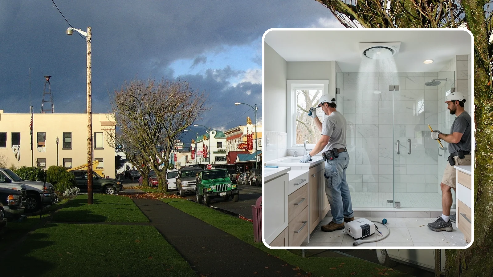 Bathroom Exhaust Fan Installation in Arlington, Snohomish County, WA - A bathroom exhaust fan installation vents humidity outdoors to protect your home from moisture damage.