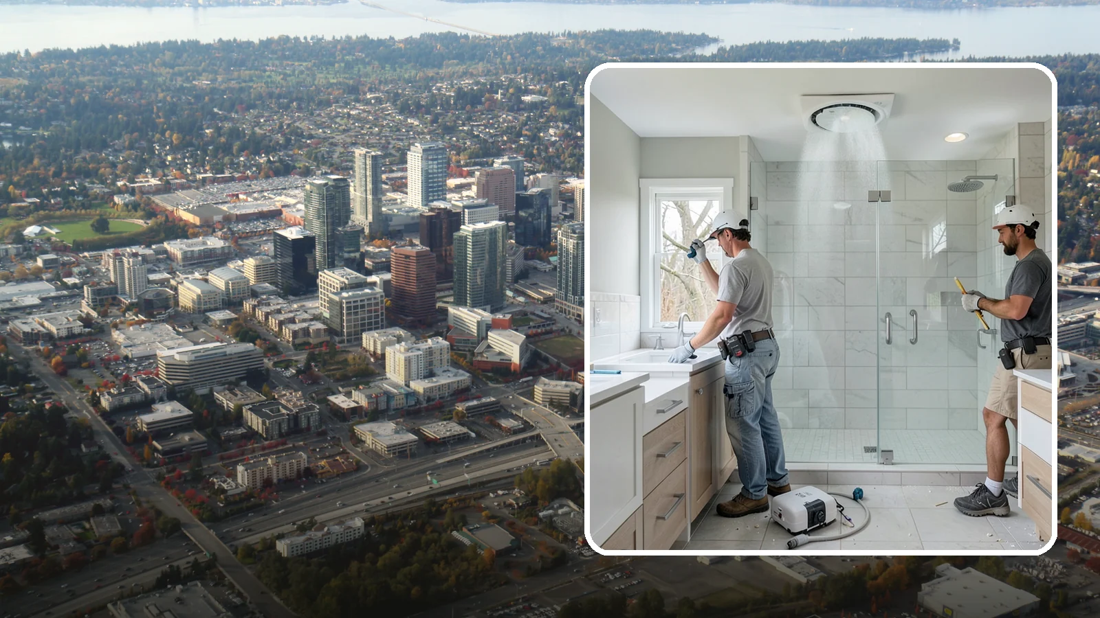 Bathroom Exhaust Fan Installation in Bellevue, King County, WA - A bathroom exhaust fan installation vents humidity outdoors to protect your home from moisture damage.