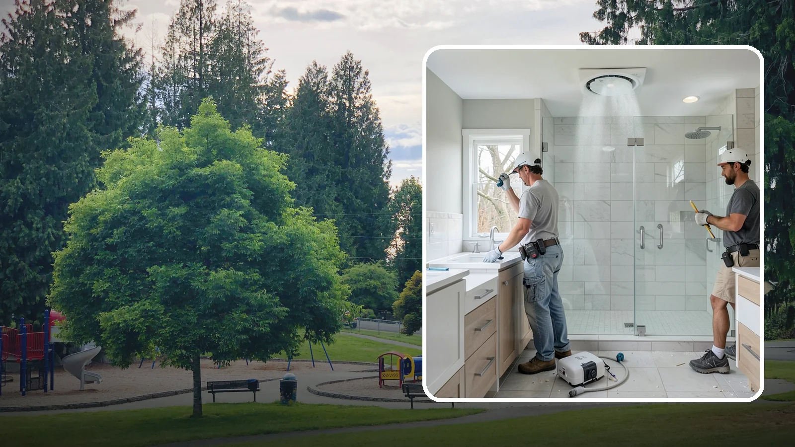 Bathroom Exhaust Fan Installation in Bonney Lake, Pierce County, WA - A bathroom exhaust fan installation vents humidity outdoors to protect your home from moisture damage.