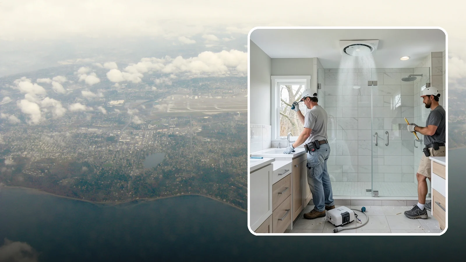 Bathroom Exhaust Fan Installation in Burien, King County, WA - A bathroom exhaust fan installation vents humidity outdoors to protect your home from moisture damage.