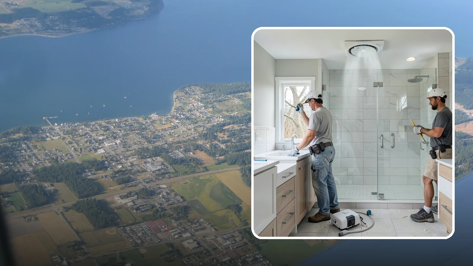 Bathroom Exhaust Fan Installation in Coupeville, Island County, WA - A bathroom exhaust fan installation vents humidity outdoors to protect your home from moisture damage.