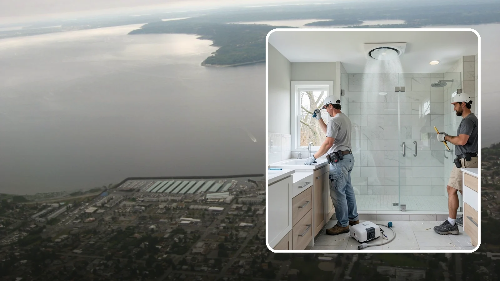 Bathroom Exhaust Fan Installation in Des Moines, King County, WA - A bathroom exhaust fan installation vents humidity outdoors to protect your home from moisture damage.