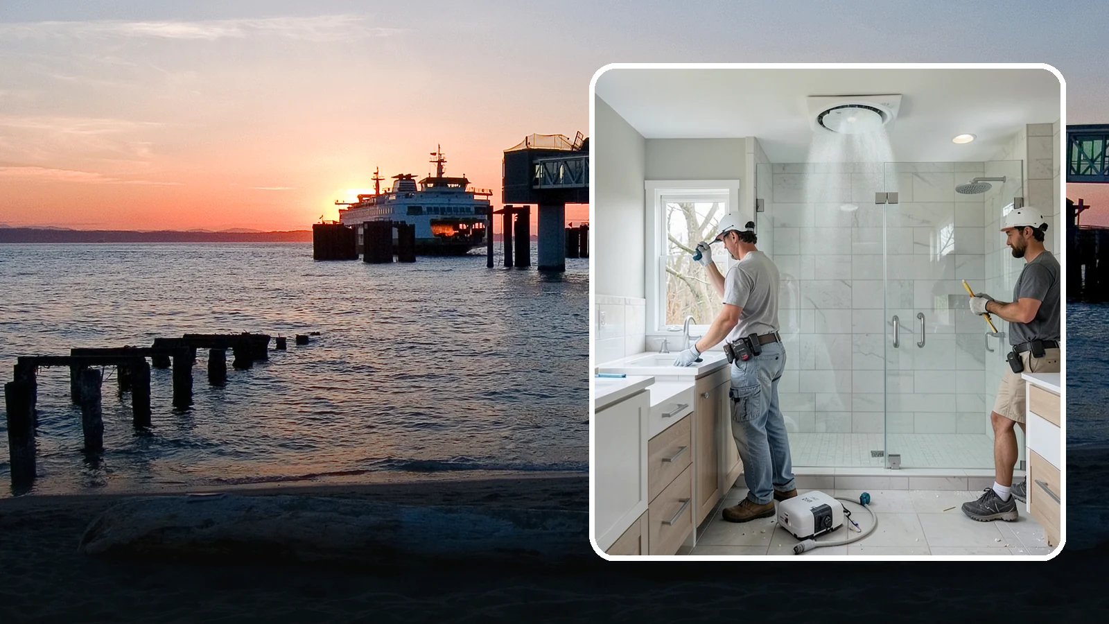 Bathroom Exhaust Fan Installation in Edmonds, Snohomish County, WA - A bathroom exhaust fan installation vents humidity outdoors to protect your home from moisture damage.