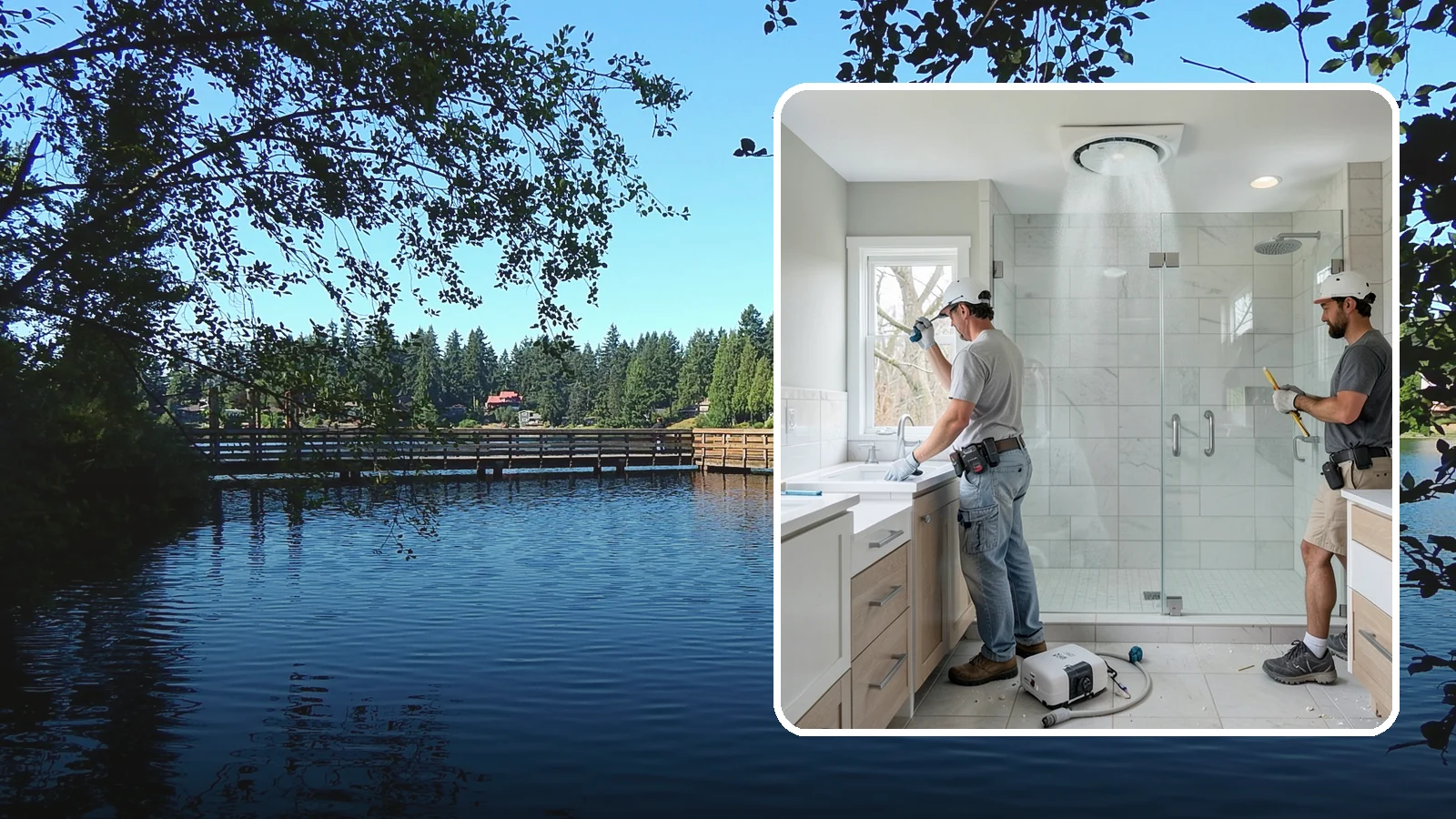 Bathroom Exhaust Fan Installation in Federal Way, King County, WA - A bathroom exhaust fan installation vents humidity outdoors to protect your home from moisture damage.