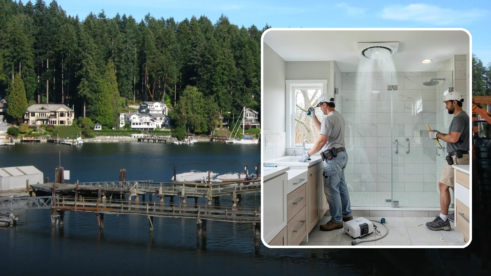 Bathroom Exhaust Fan Installation in Gig Harbor, Pierce County, WA - A bathroom exhaust fan installation vents humidity outdoors to protect your home from moisture damage.