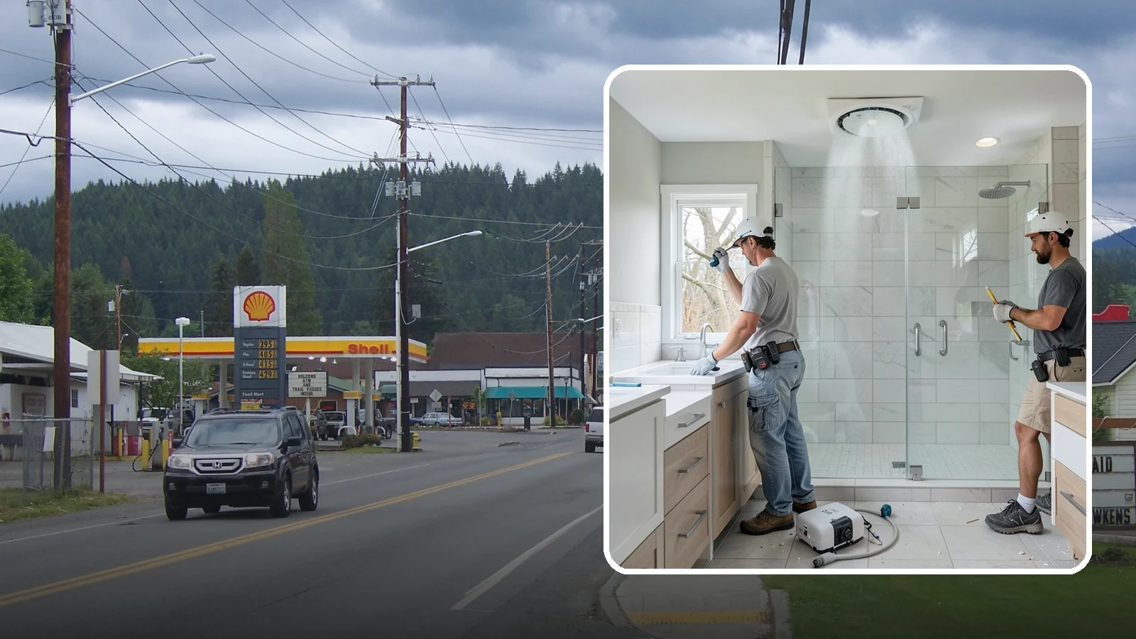 Bathroom Exhaust Fan Installation in Granite Falls, Snohomish County, WA - A bathroom exhaust fan installation vents humidity outdoors to protect your home from moisture damage.