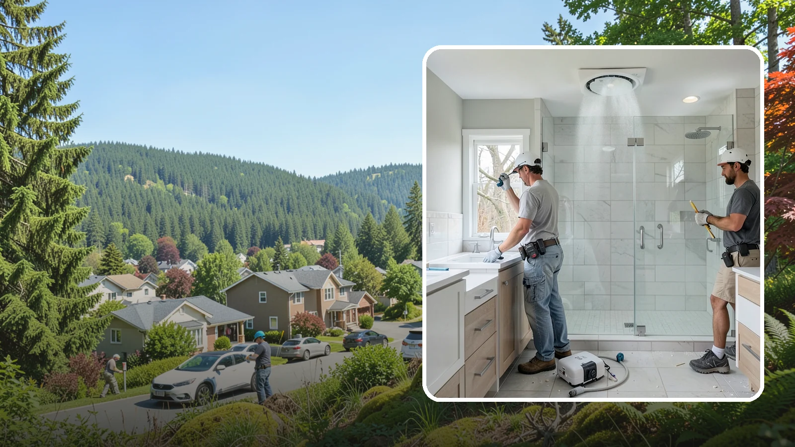 Bathroom Exhaust Fan Installation in Index, Snohomish County, WA - A bathroom exhaust fan installation vents humidity outdoors to protect your home from moisture damage.