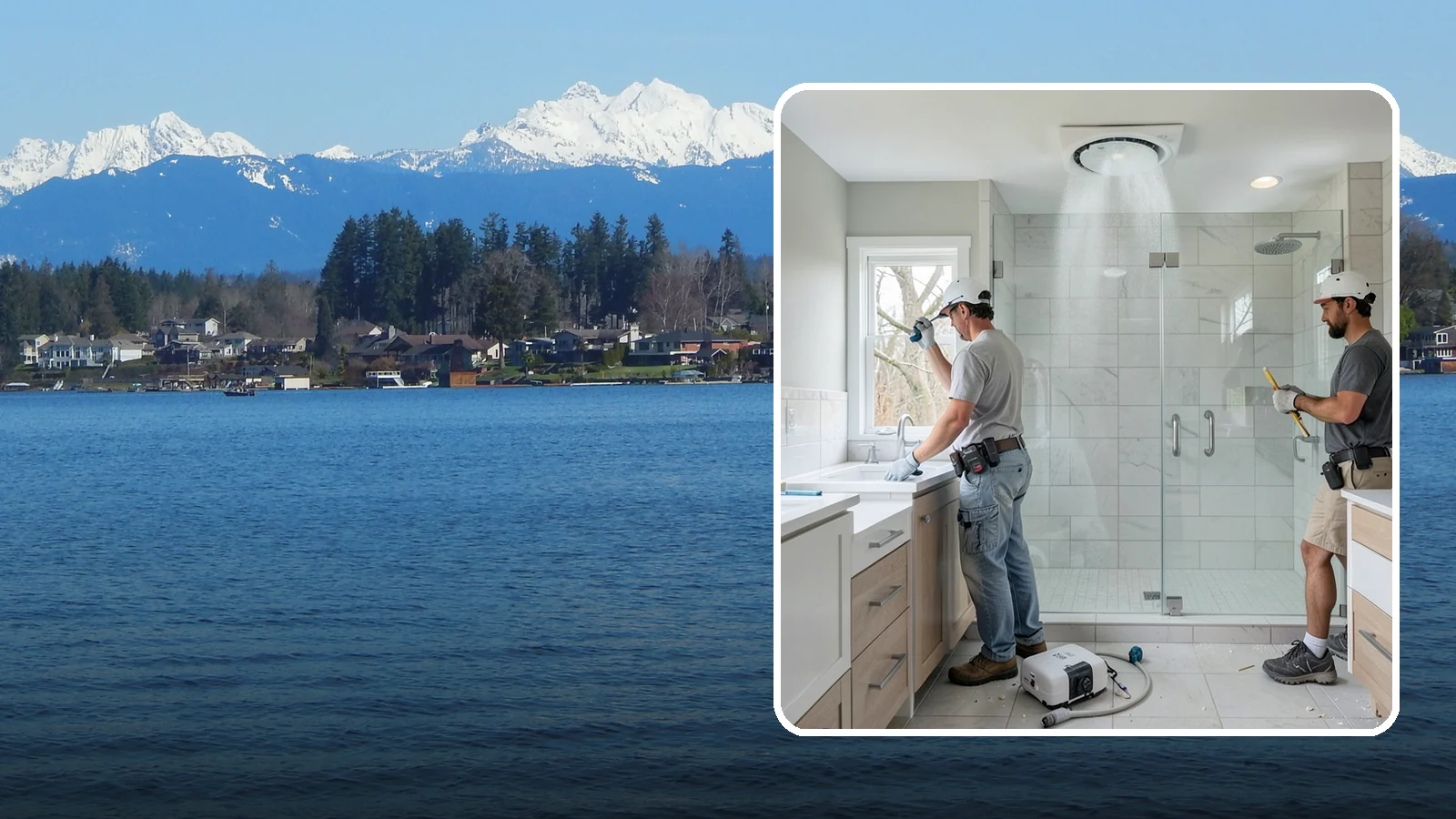 Bathroom Exhaust Fan Installation in Lake Stevens, Snohomish County, WA - A bathroom exhaust fan installation vents humidity outdoors to protect your home from moisture damage.