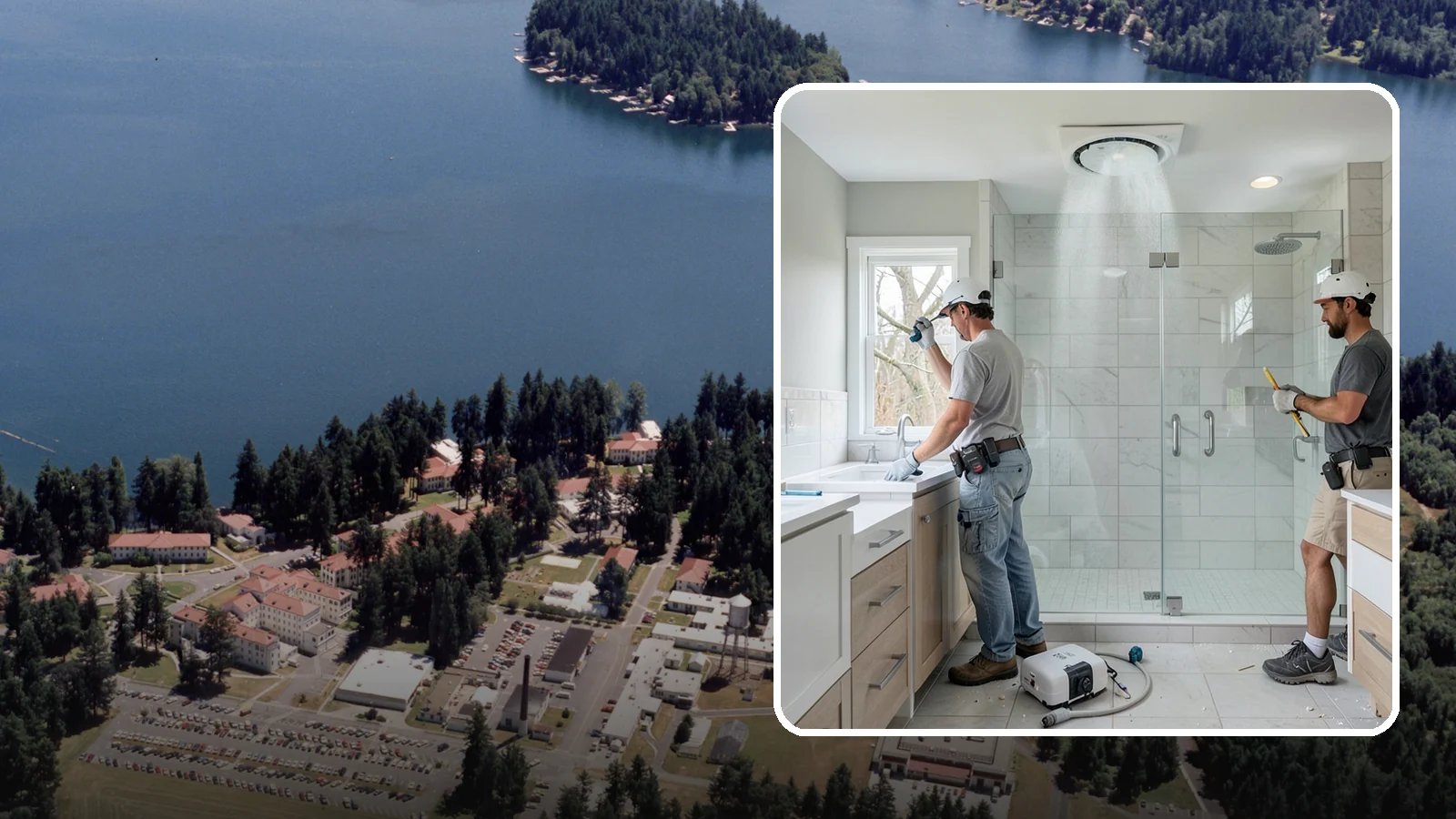 Bathroom Exhaust Fan Installation in Lakewood, Pierce County, WA - A bathroom exhaust fan installation vents humidity outdoors to protect your home from moisture damage.