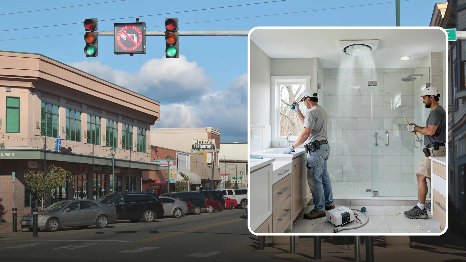 Bathroom Exhaust Fan Installation in Monroe, Snohomish County, WA - A bathroom exhaust fan installation vents humidity outdoors to protect your home from moisture damage.
