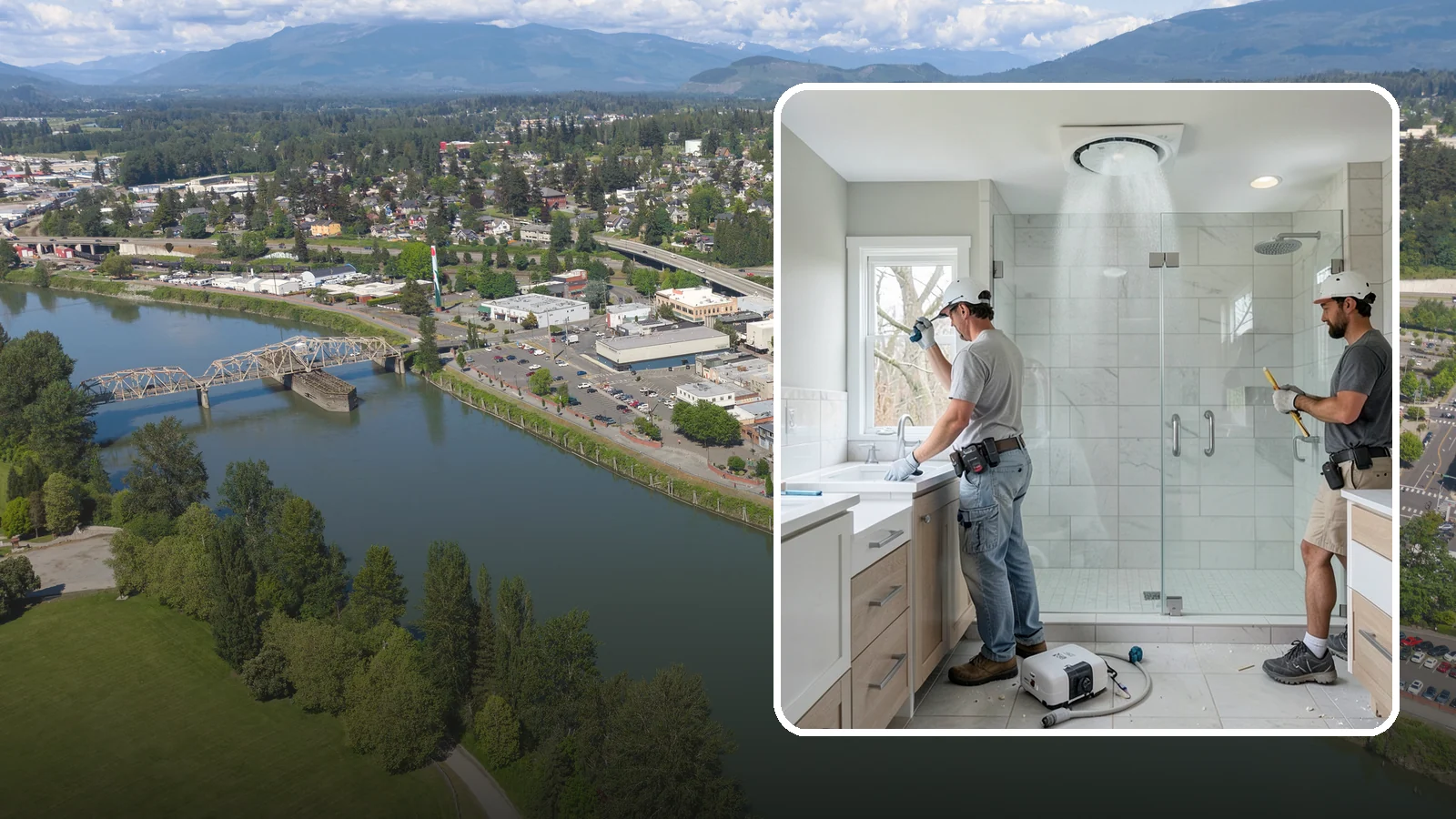 Bathroom Exhaust Fan Installation in Mount Vernon, Skagit County, WA - A bathroom exhaust fan installation vents humidity outdoors to protect your home from moisture damage.