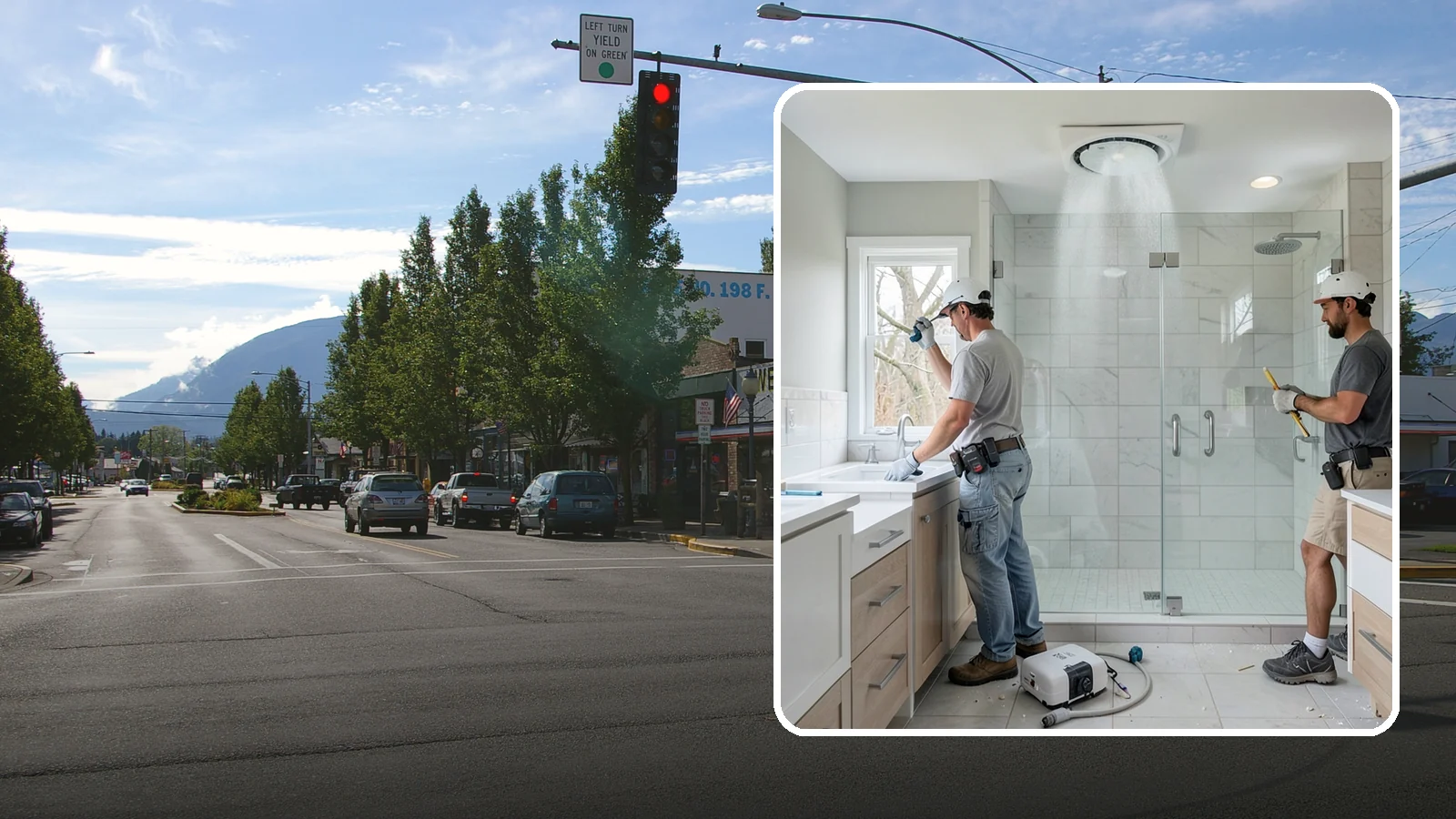 Bathroom Exhaust Fan Installation in North Bend, King County, WA - A bathroom exhaust fan installation vents humidity outdoors to protect your home from moisture damage.