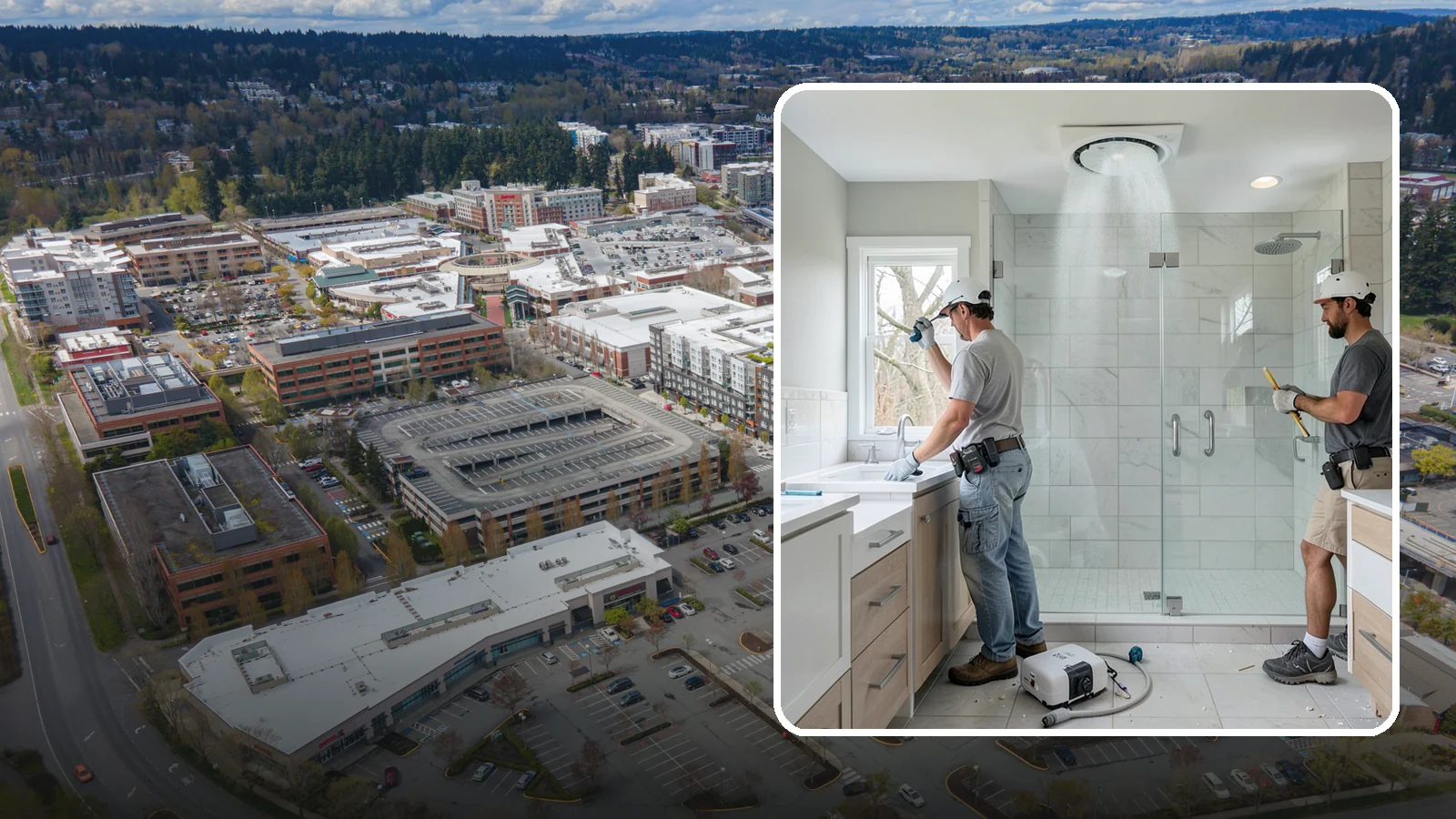 Bathroom Exhaust Fan Installation in Redmond, King County, WA - A bathroom exhaust fan installation vents humidity outdoors to protect your home from moisture damage.