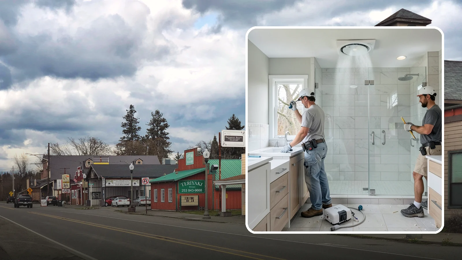 Bathroom Exhaust Fan Installation in Roy, Pierce County, WA - A bathroom exhaust fan installation vents humidity outdoors to protect your home from moisture damage.