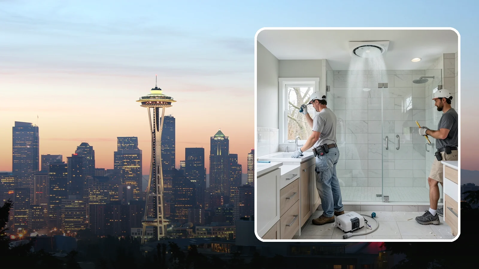 Bathroom Exhaust Fan Installation in Seattle, King County, WA - A bathroom exhaust fan installation vents humidity outdoors to protect your home from moisture damage.