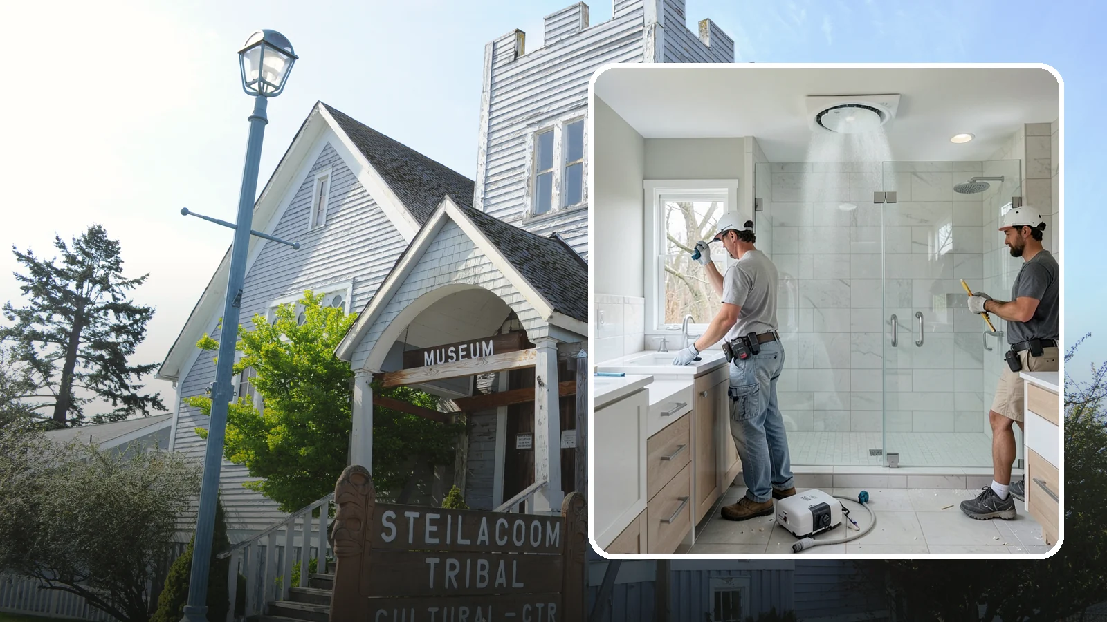 Bathroom Exhaust Fan Installation in Steilacoom, Pierce County, WA - A bathroom exhaust fan installation vents humidity outdoors to protect your home from moisture damage.