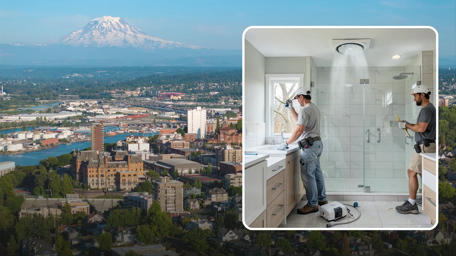 Bathroom Exhaust Fan Installation in Tacoma, Pierce County, WA - A bathroom exhaust fan installation vents humidity outdoors to protect your home from moisture damage.